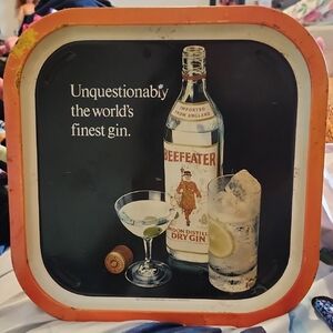 Vintage Avon Bar Tray Beefeater Gin